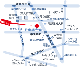 珈琲倶楽部の地図です。